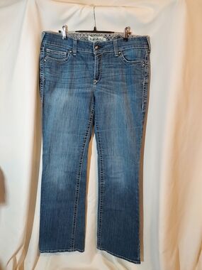 Ariat R.E.A.L. Mid-Rise Bootcut Riding Jeans - Medium Wash - 33L